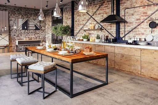 Guidelines for decorating the kitchen in the Loft style