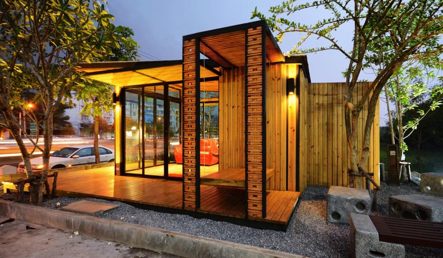 Knock Down House Modern Loft Idea